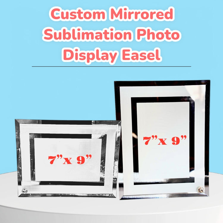 Custom Mirrored Sublimation Photo Display Easel