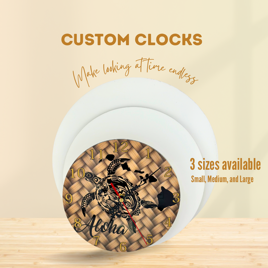 Custom Round Clocks