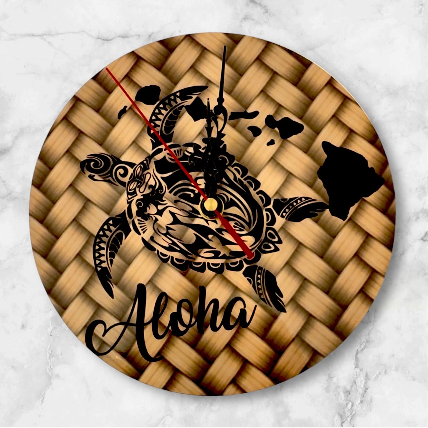 Honu Aloha Islands Clock